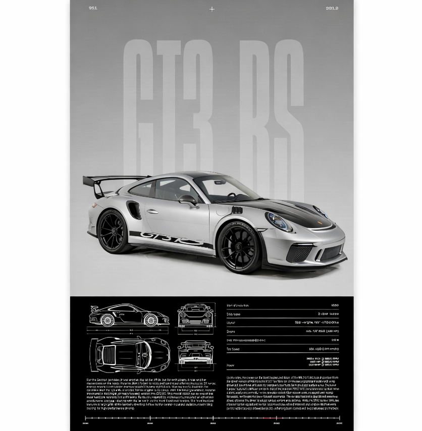 Póster de Coche Premium